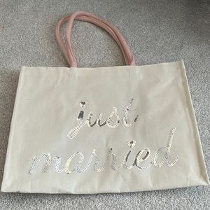 Just married tote